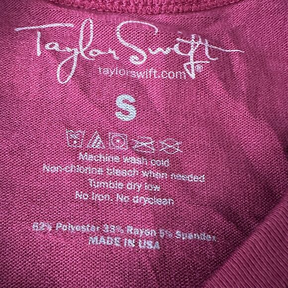 Taylor Swift 2012 Like Ever Knit Top Shirt Womens Small Burgundy Long Sleeve New - Picture 7 of 11